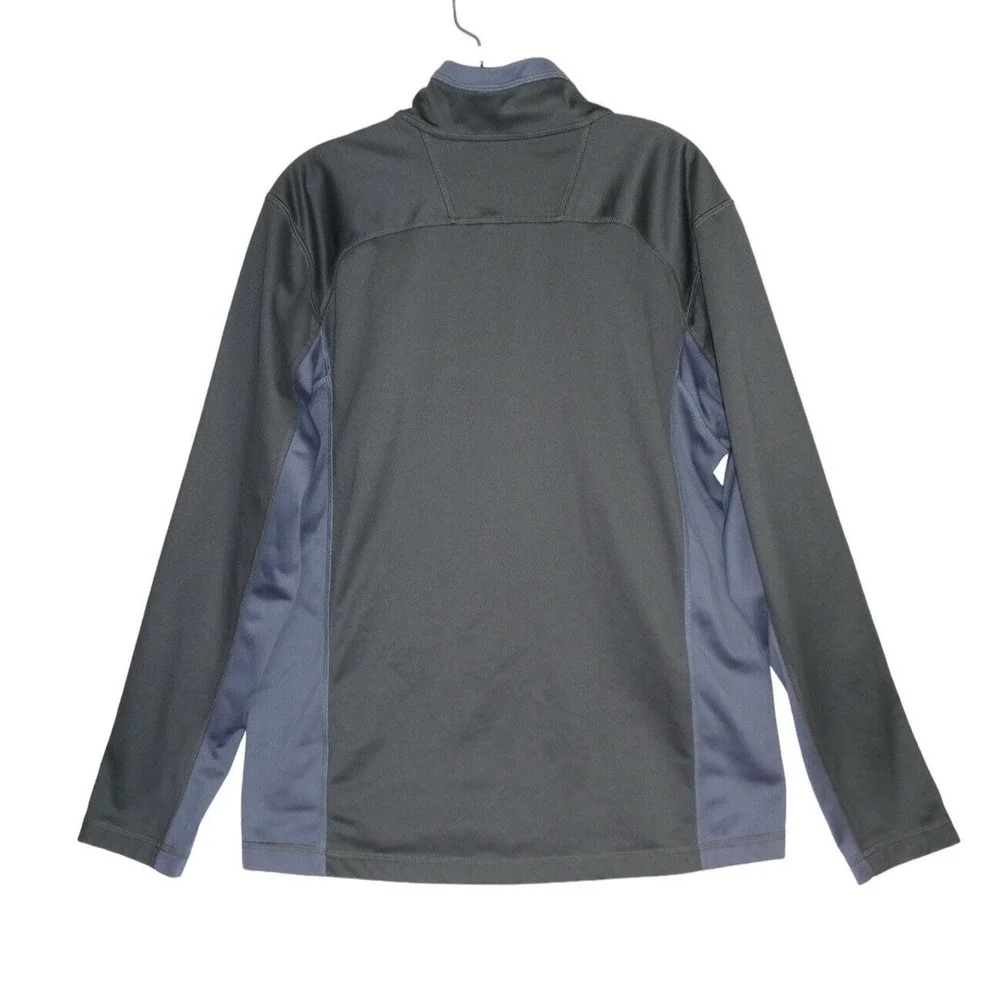 North Face‎ Mens Size Large 1/4 Zip Pullover Sweatshirt Lightweight Grey Logo